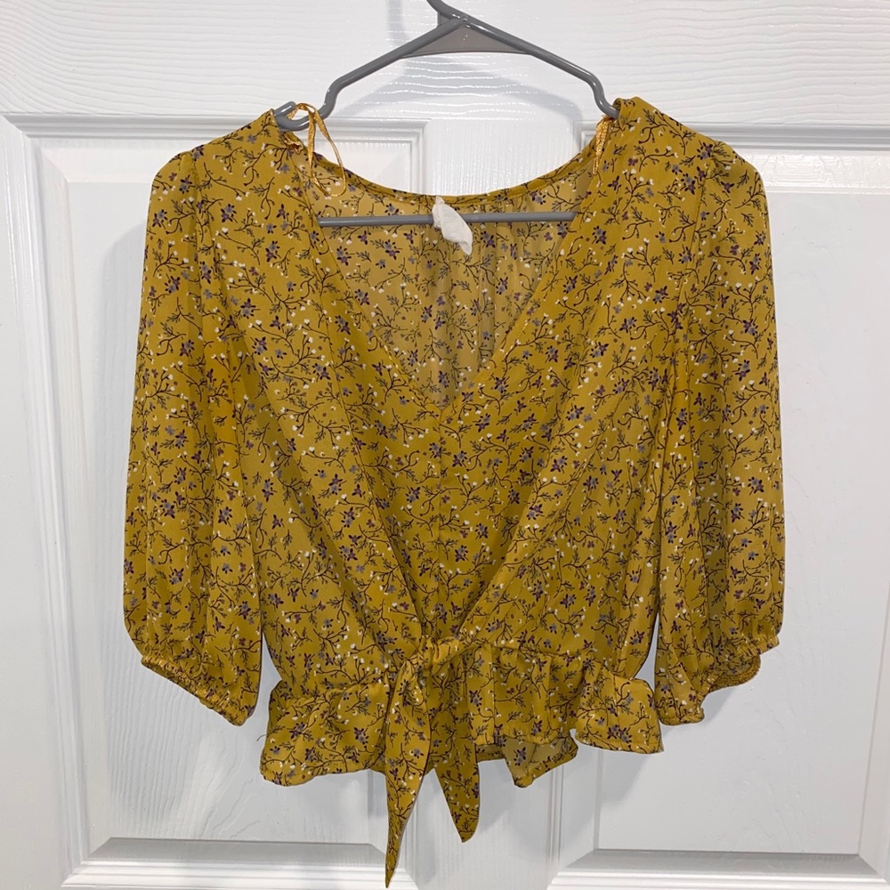 Mustard blouse